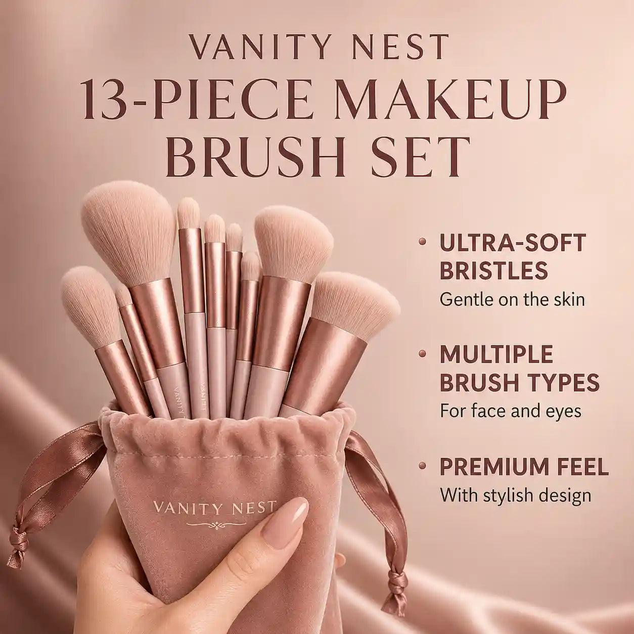 13 Pcs Luxury Brush Set